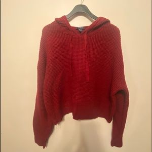 Cropped Hooded Sweater NWOT